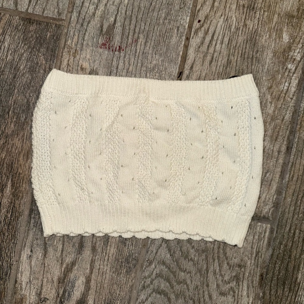 Elegant Cream Knit bandeau